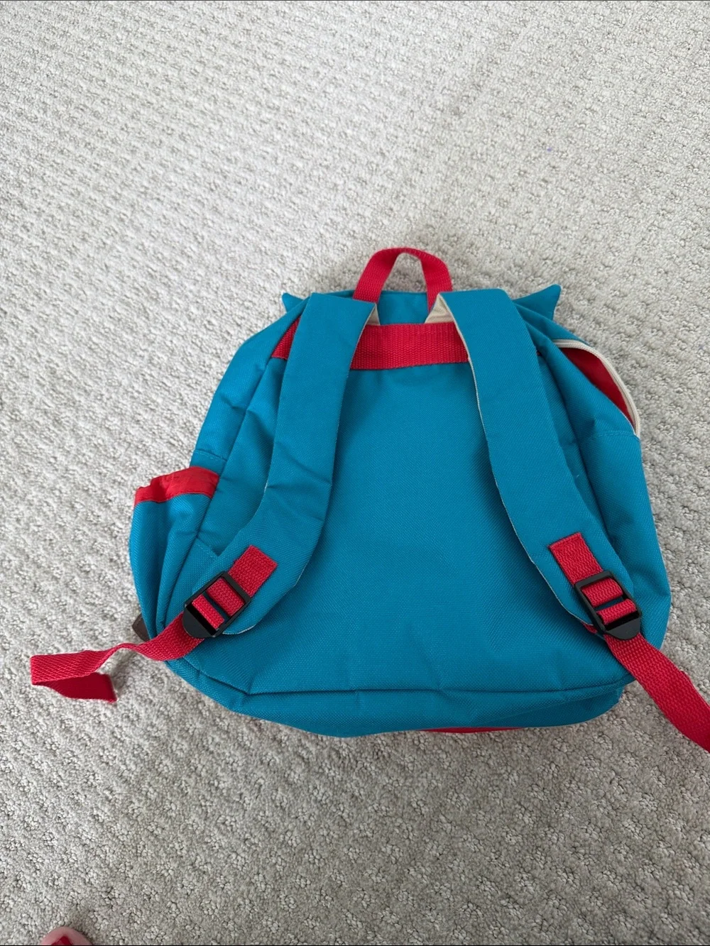 Skip Hop Teal and Red Owl Kids Backpack